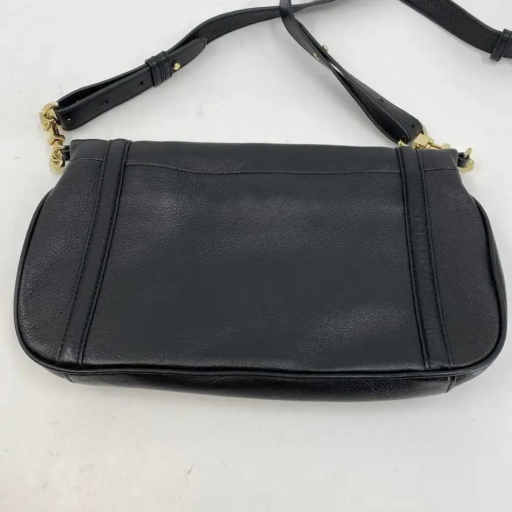 Tory Burch Black Leather Crossbody Bag | Magnetic Closure